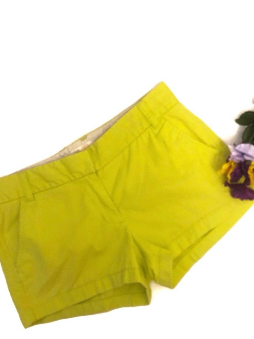 J. Crew Yellow Broken In Chino Shorts